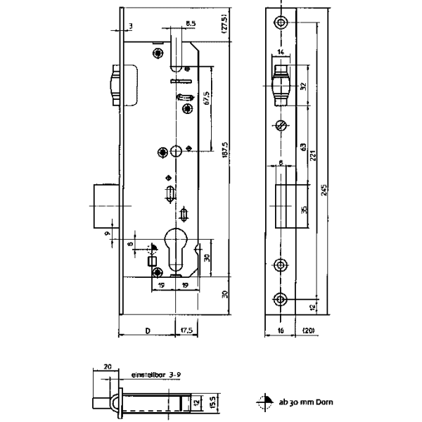 3274460 Замок KFV с роликовой защелкой 51/PZ/F16/25-5