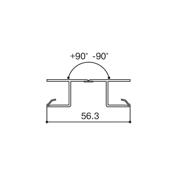 Соединитель FLEX цоколя ПВХ, алюминий 546, L=660мм FIRMAX-4