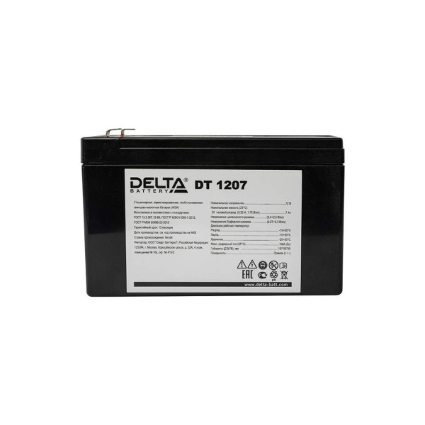 Аккумуляторная батарея DT 1207 (12V/7Ah)-1