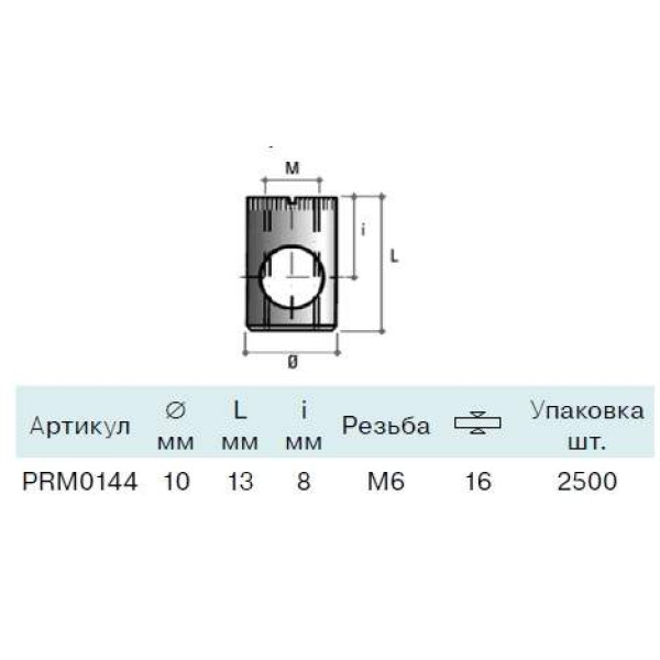 BO04 Стяжка коническая для плит 16 мм, D10х13 мм, сталь, цинк. покр.-1