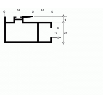 Створка центральная, 640-11 6,4 м Белый