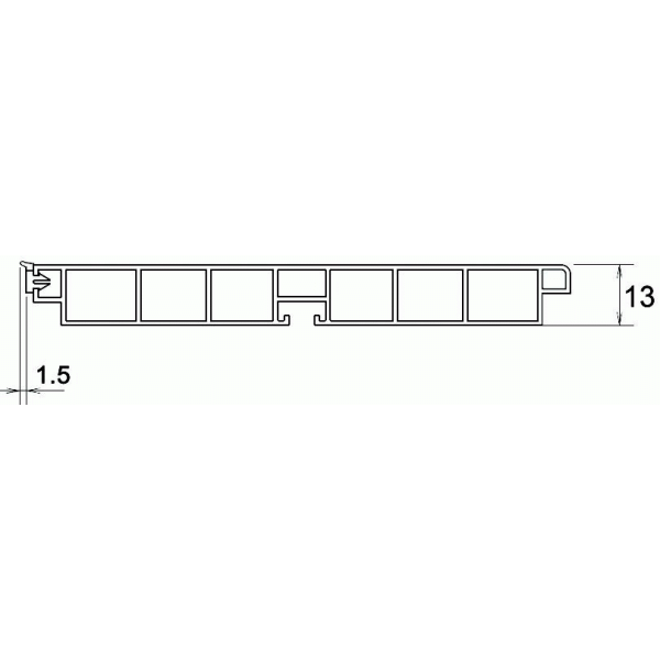 Цоколь кухонный ПВХ, фольга алюминий сатин 805, H=150мм L=4м FIRMAX-2