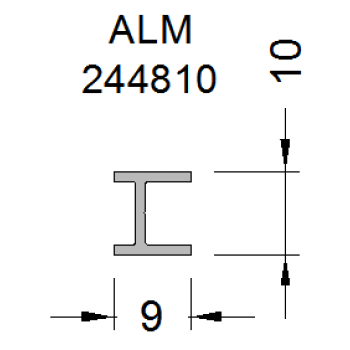 Профиль стыковочный ALUMARK 6м Неокрашенный