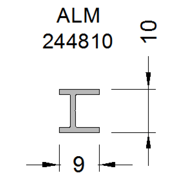 Профиль стыковочный ALUMARK 6м Неокрашенный