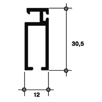 Профиль москитной сетки, SLID-50X 6м Белый