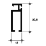 Профиль москитной сетки, SLID-50X 6м Белый