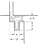 Уплотнитель контурный для межкомнатных дверей DEVENTER, ТЭП, киби RAL 8001