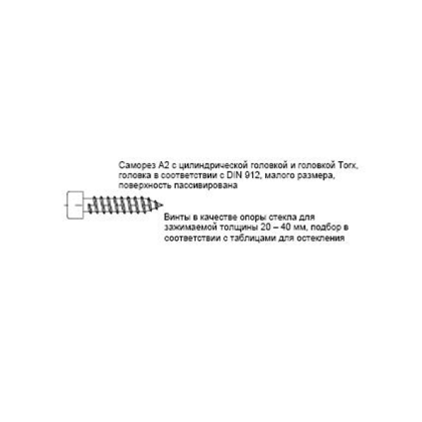 Саморез стальной ALUMARK А2 TХ25 5.5х50мм 100шт-5
