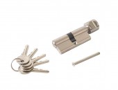 Цилиндр профильный ELEMENTIS с ручкой 35(ключ)/35(ручка), 5 ключей, никелированный