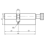 Цилиндр профильный MAXBAR с круглой ручкой 50 (ручка C)/40 (ключ)