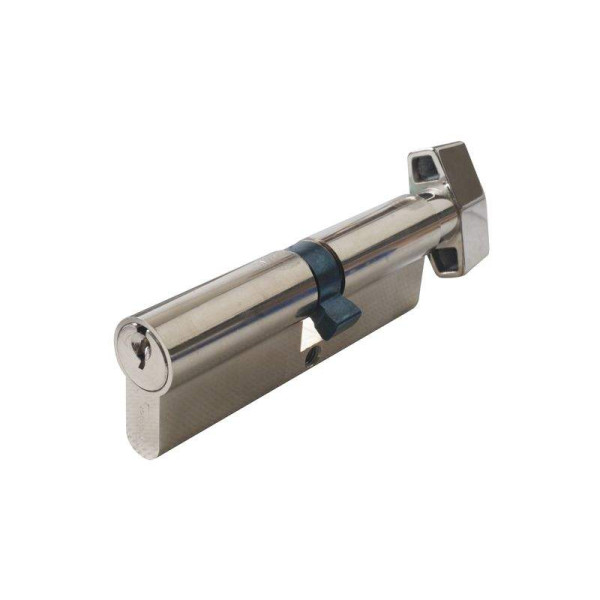Цилиндр профильный MAXBAR с плоской ручкой CVG/K 45 (ручка)/50 (ключ), никелированный-1