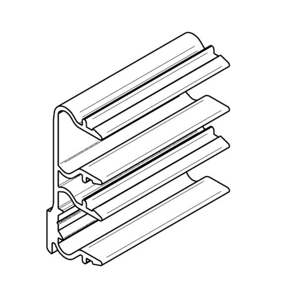 Держатель для крепления нижнего рамного профиля к водоотводному профилю АЛЮСТАРТ, алюминий, неокрашенный-5