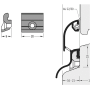 Держатель для защелкивания водоотводного профиля АЛЮСТАРТ, пластик