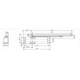 Доводчик dormakaba  TS-90 Impulse EN3/4, Белый RAL9016 с тягой