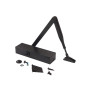 Доводчик ECO Schulte TS 11F EN2/3/4/5, с тягой, Черный RAL9005