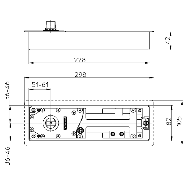 Доводчик GEZE TS 500N EN3 c фиксацией 85г-5