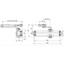 Доводчик MAXBAR 100 Size2/3/4 с тягой, Темно-коричневый