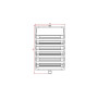 FIRMAX Полки для поворотно-выдвижной обувницы, 6 полок 718х360х1155/1255 (ШхГхВ), серый