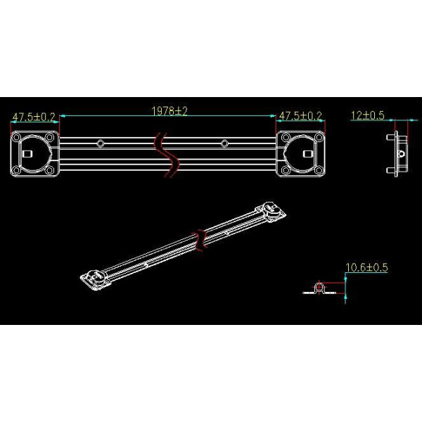 FM203 Корректор фасада накладной, L=1000-2700 мм, FIRMAX.-2