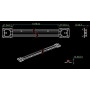 FM203 Корректор фасада накладной, L=1000-2700 мм, FIRMAX.