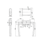 Гарнитур нажимной RotoLine Patio, бронза R05.5