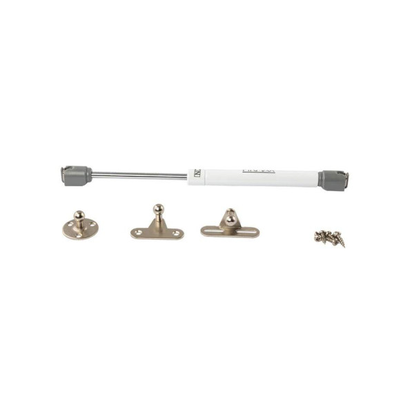Газовый подъемник мебельный Firmax 50N 1,6-2,5кг (комплект из 4 частей + саморезы), белый-1