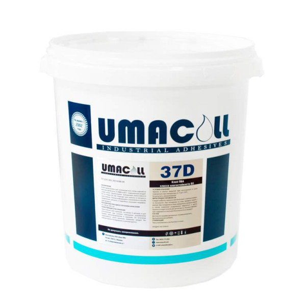 Клей ПВА Д3/Д4 UMACOLL 37D, 30 кг