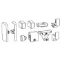 Комплект аксессуаров Giesse GS1000-ML, 100 кг, серый RAL7045, 09774544
