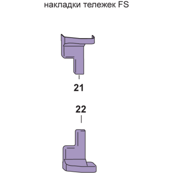 Комплект декоративных накладок D FS коричневый