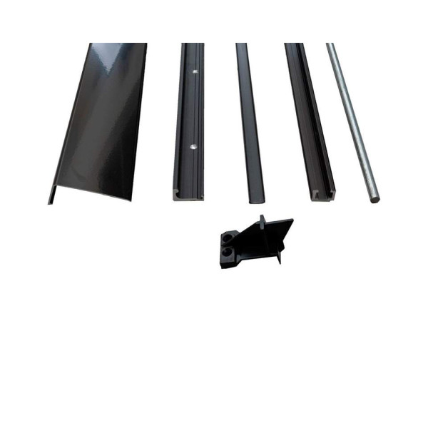 Комплект направляющих PSK COMFORT GR87/200, коричневый RAL8022 - PMPJ1100-512011-6