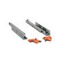 Комплект направляющих Push-to-Open скрытого монтажа Firmax 3D Control  L=450мм, полного выдвижения, для ЛДСП 16мм, 3д регулировка (2 направляющие + 2 крепления)