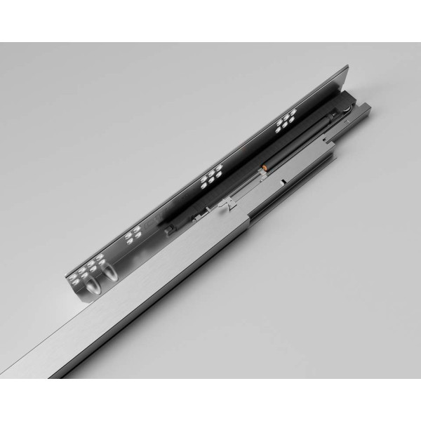 Комплект направляющих Soft-Close скрытого монтажа DTC D-Motion, L=400мм, полного выдвижения с доводчиком, для ЛДСП 16 мм, с 3D регулировкой (2 направляющие + 2 фиксатора)-1