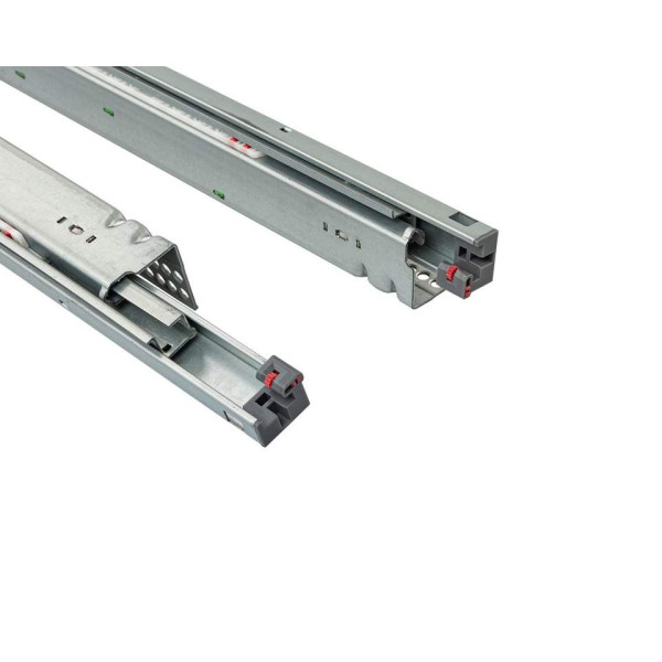 Комплект направляющих Soft-Close скрытого монтажа Firmax Smartline, L=400мм, полного выдвижения, для ЛДСП 16 мм с доводчиком, (2 направляющие + 2 крепления)-4