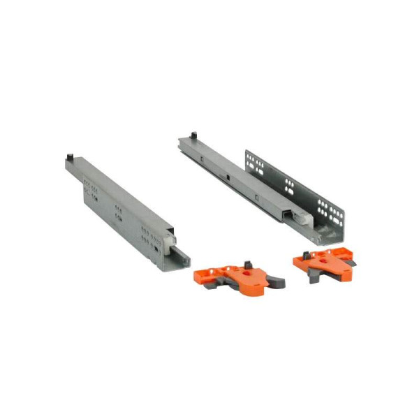 Комплект направляющих Soft-Close скрытого монтажа Firmax 3D Control L=500мм, полного выдвижения, для ЛДСП 16мм , 3д регулировка