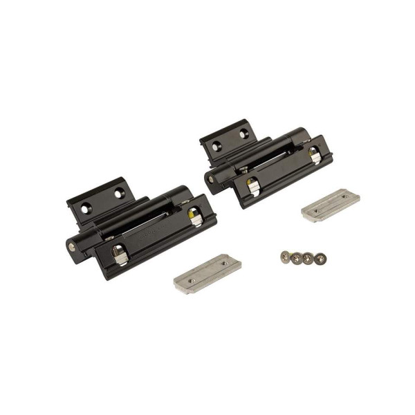 Комплект петель фрамужных Alu 540, клемма 1, V.02, 130 кг, черный R06.2, 728718, 2 шт.