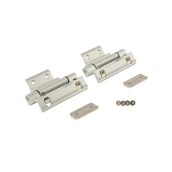 Комплект петель фрамужных Alu 540, клемма 1, V.02, 130 кг, серебро R01.5, 728716, 2 шт.