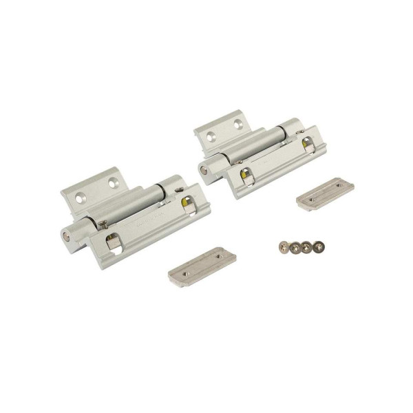 Комплект петель фрамужных Alu 540, клемма 1, V.02, 130 кг, серебро R01.5, 728716, 2 шт.