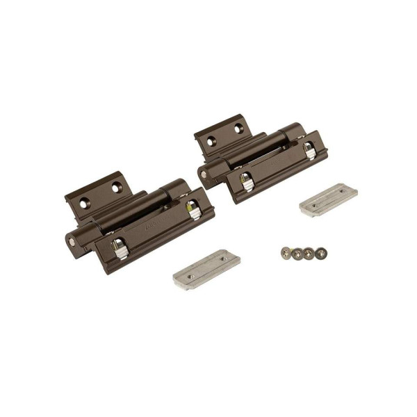 Комплект петель фрамужных Alu 540, клемма 2, V.01, 130 кг, коричневый R05.4, 728722