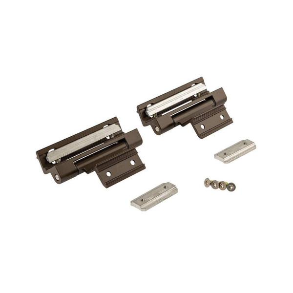 Комплект петель фрамужных Alu 540, клемма 2, V.01, 130 кг, коричневый R05.4, 728722-2