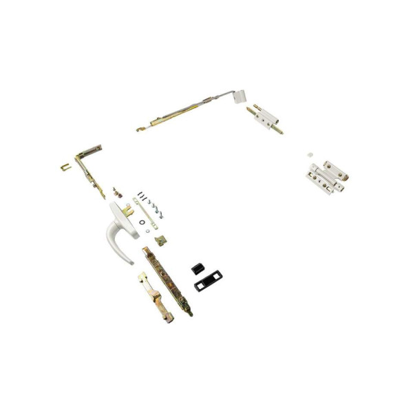 Комплект пов-откидной фурнитуры, Европаз Ш450-600/В600-1200, бел. RAL9016