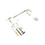 Комплект пов-откидной фурнитуры, Европаз Ш601-1200/В1201-2400, бел. RAL9016