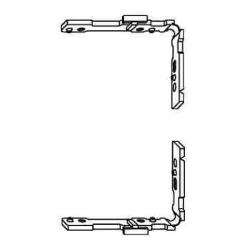 Комплект рамных деталей V-V AX30 A2665 VEKA (левая + правая)