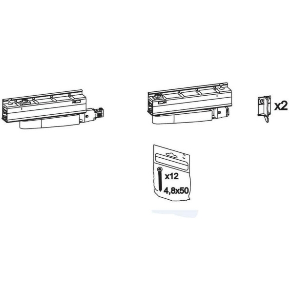 Комплект роликов Giesse GS1000-ML, 160 кг, левый, 09777000-2