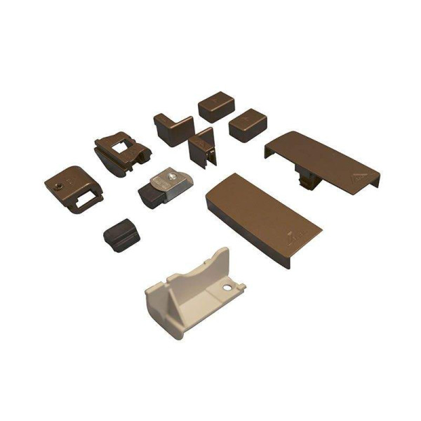 Комплект шин Patio Alversa, ПВХ/дерево, 901-1050 мм средняя бронза, R053-2