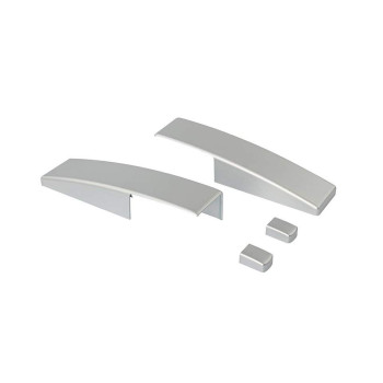 Комплект торцевых декоративных накладок PSK COMFORT, серебро