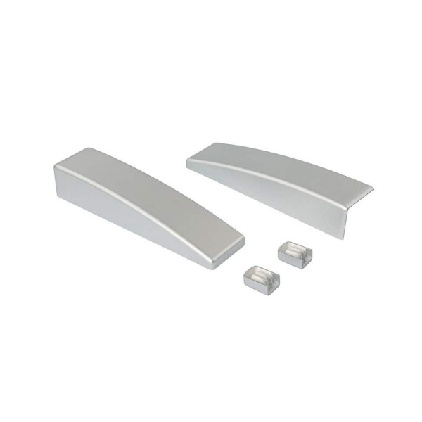 Комплект торцевых декоративных накладок PSK COMFORT, серебро-2