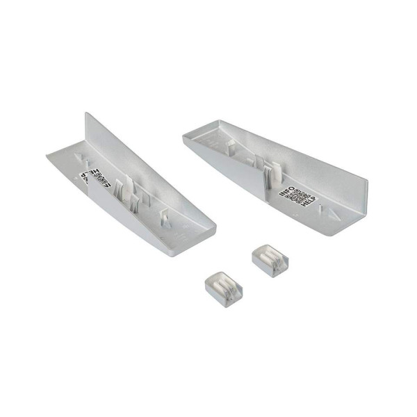 Комплект торцевых декоративных накладок PSK COMFORT, серебро-1