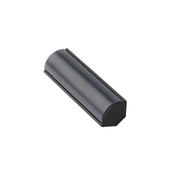 Комплект углового профиля УП-1 (профиль, полуматовый рассеиватель, 2 заглушки, 2 крепежа), черный, L-2000