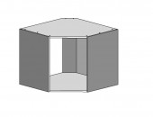 Корпус напольный угловой пятиугольный 91*91*72
