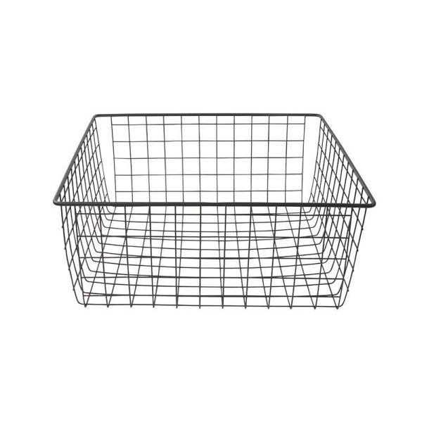 Корзина сетчатая 400х400 мм, H-190 мм, черный муар-1